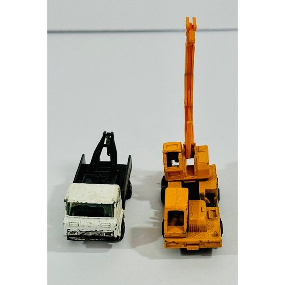 Vintage Yatming Black White Tow Truck & Zylmex Windracers P311 Crane Set Hong Ko - Picture 6 of 12